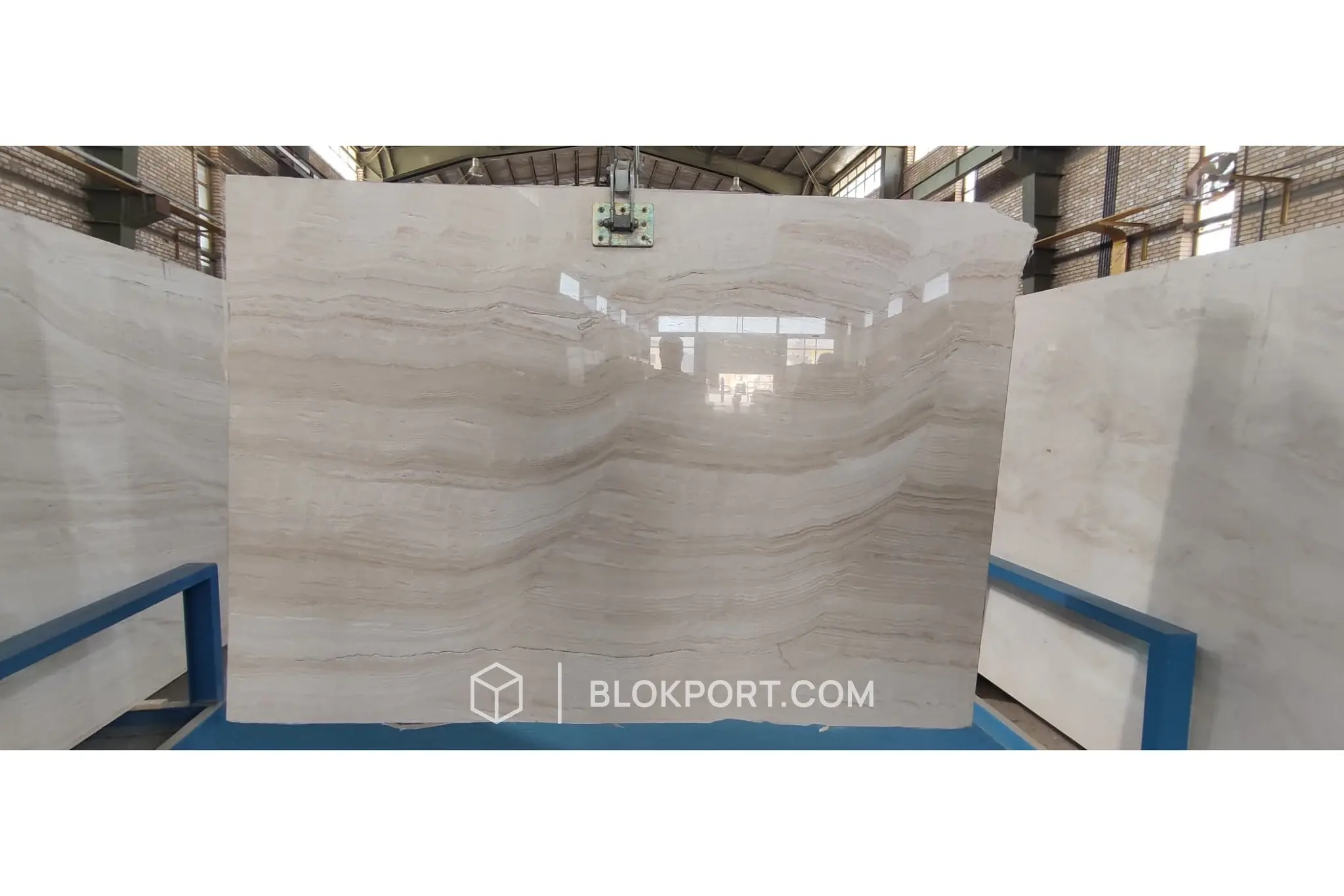 Iran White Polished Travertine