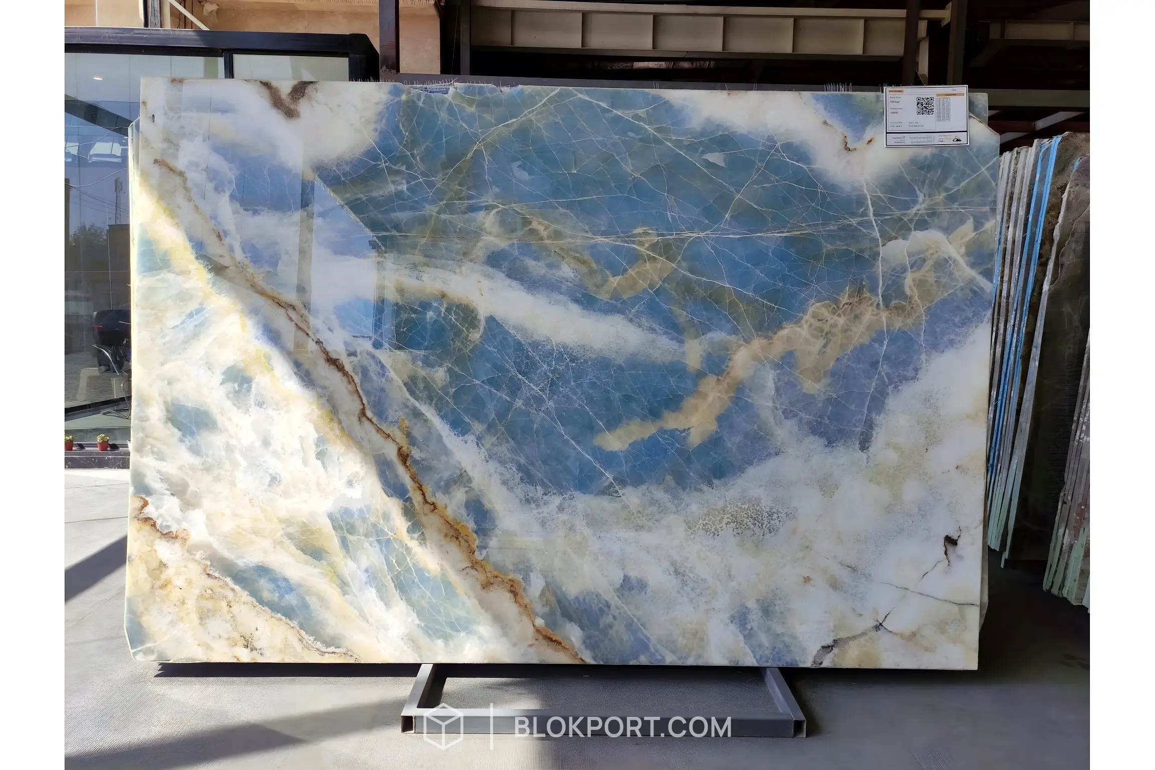 Aqua Blue Poli Onyx, photo 1 of 3