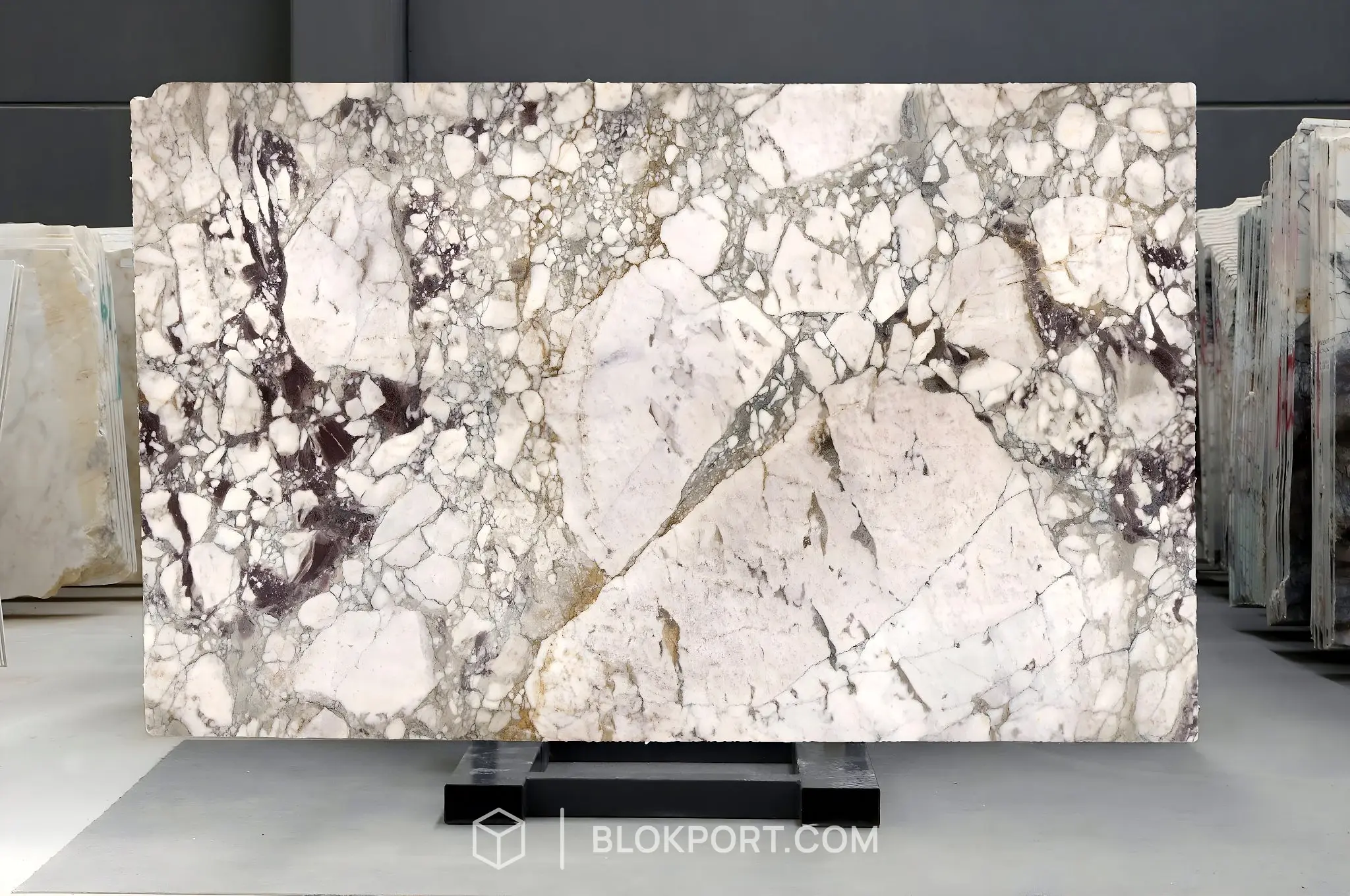 Calacatta Viola Honlanmış Mermer, 1 numaralı fotoğraf, 1 adet