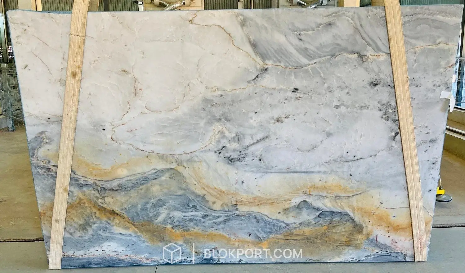 Platinuns Blue Lucidato Quarzite, foto 1 di 1