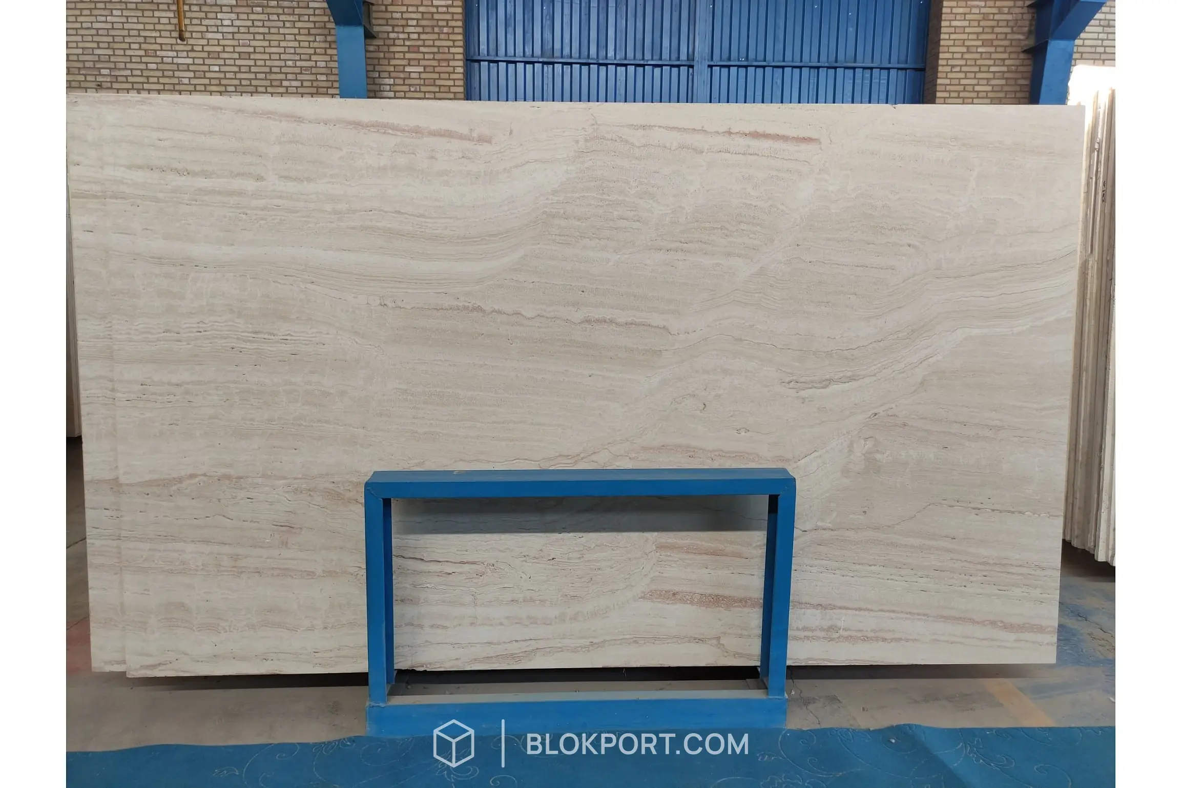 Iran White Polished Travertine