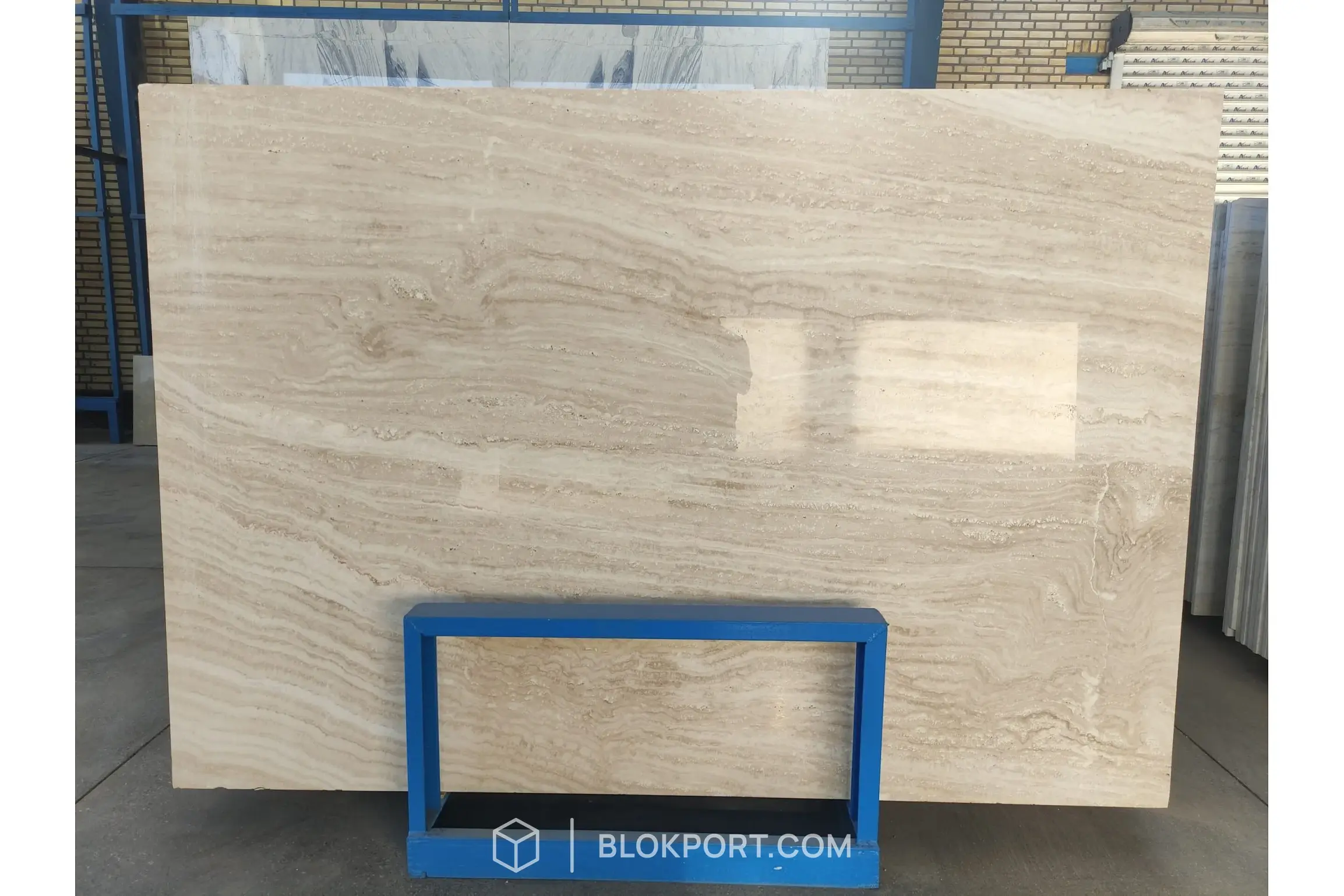 Iran White Polished Travertine