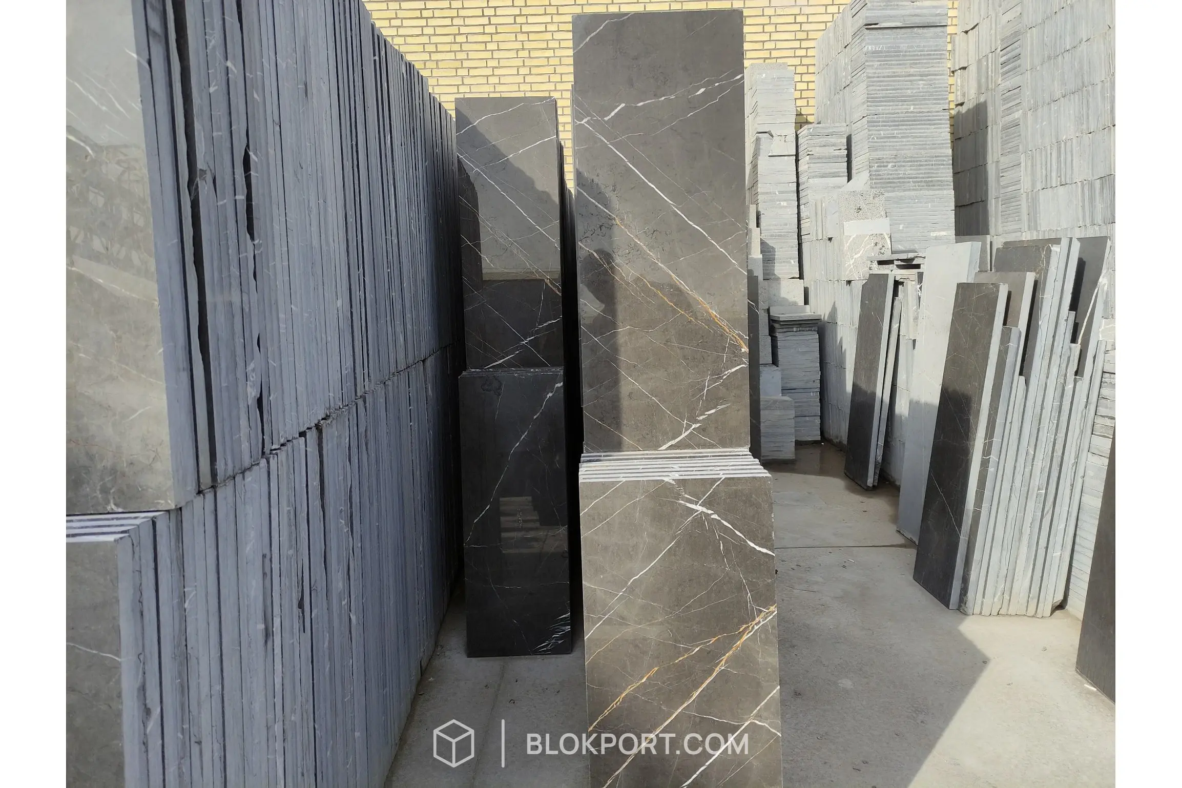 Pietra Grey Polished Marble