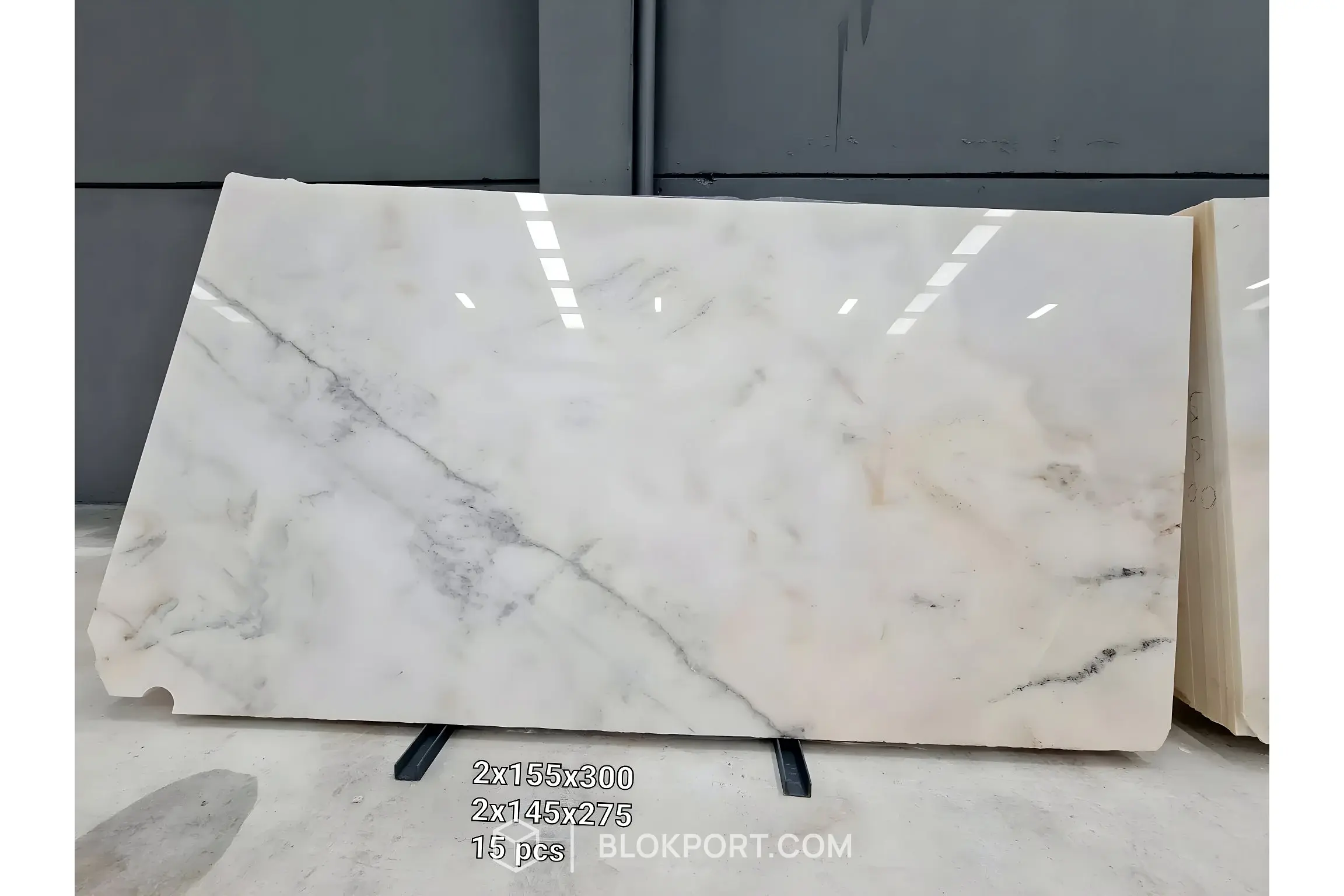 Afyon White Cilalı Mermer
