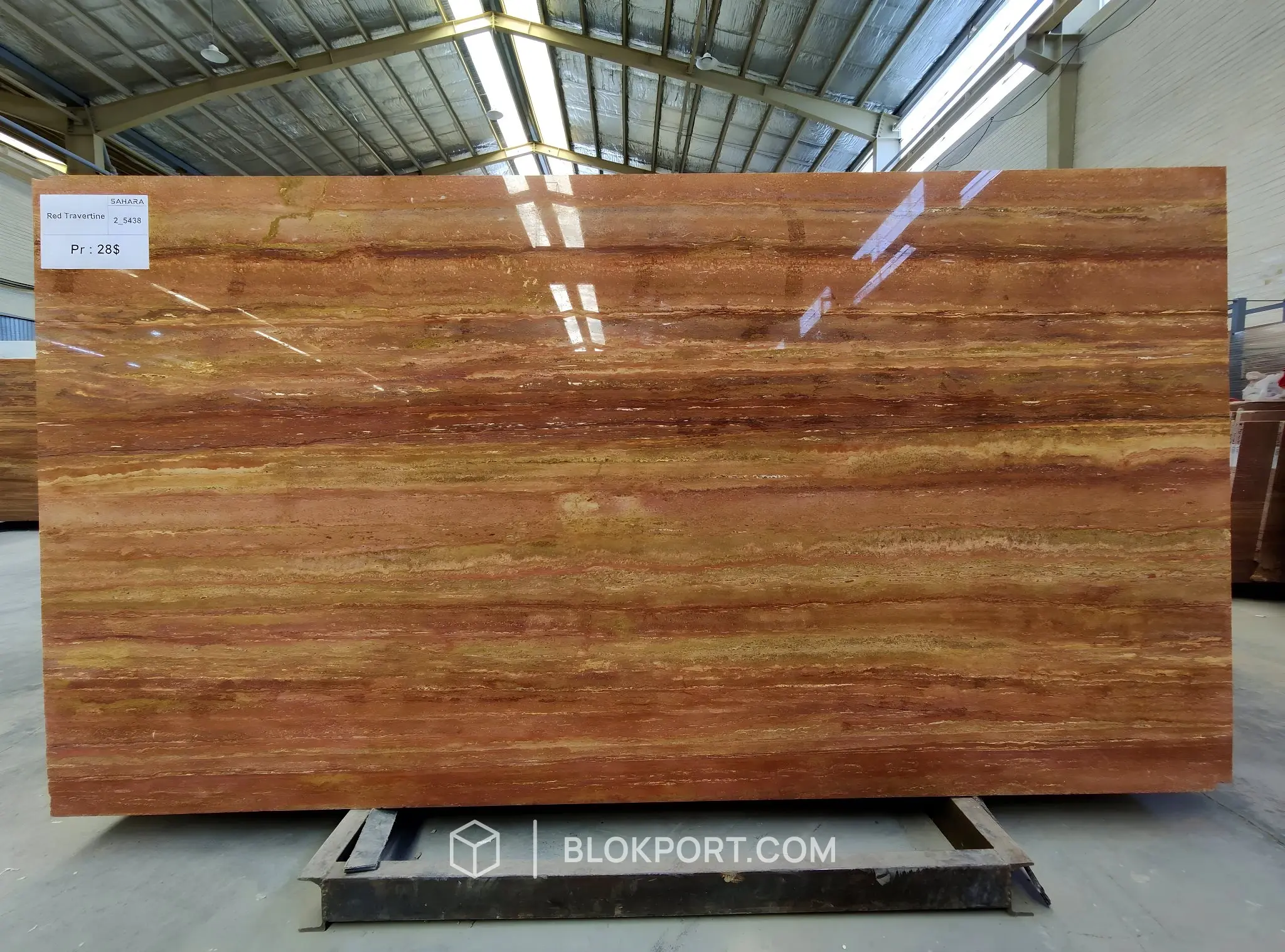 Red Travertine Lucidato, foto 1 di 3