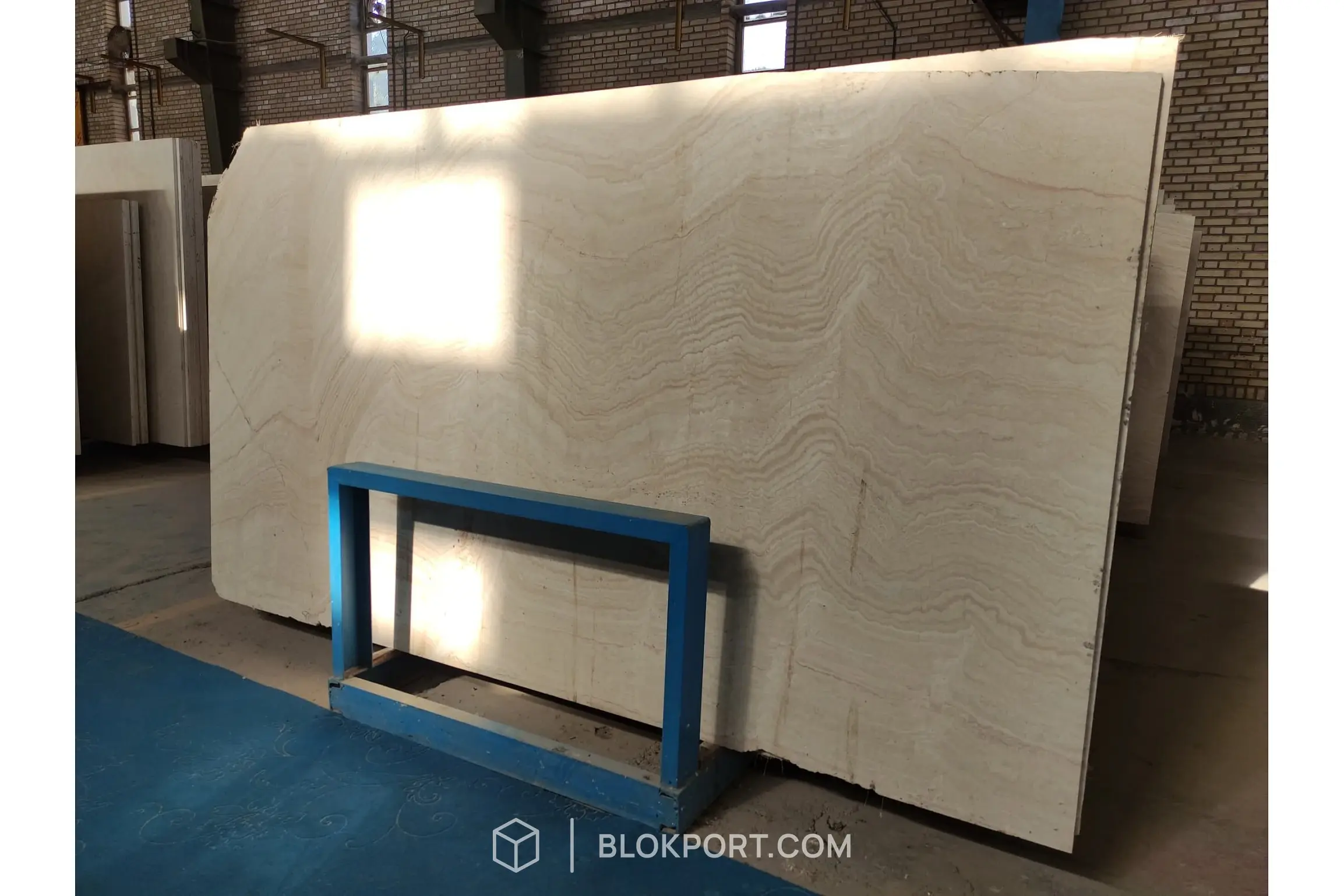 Iran White Polished Travertine