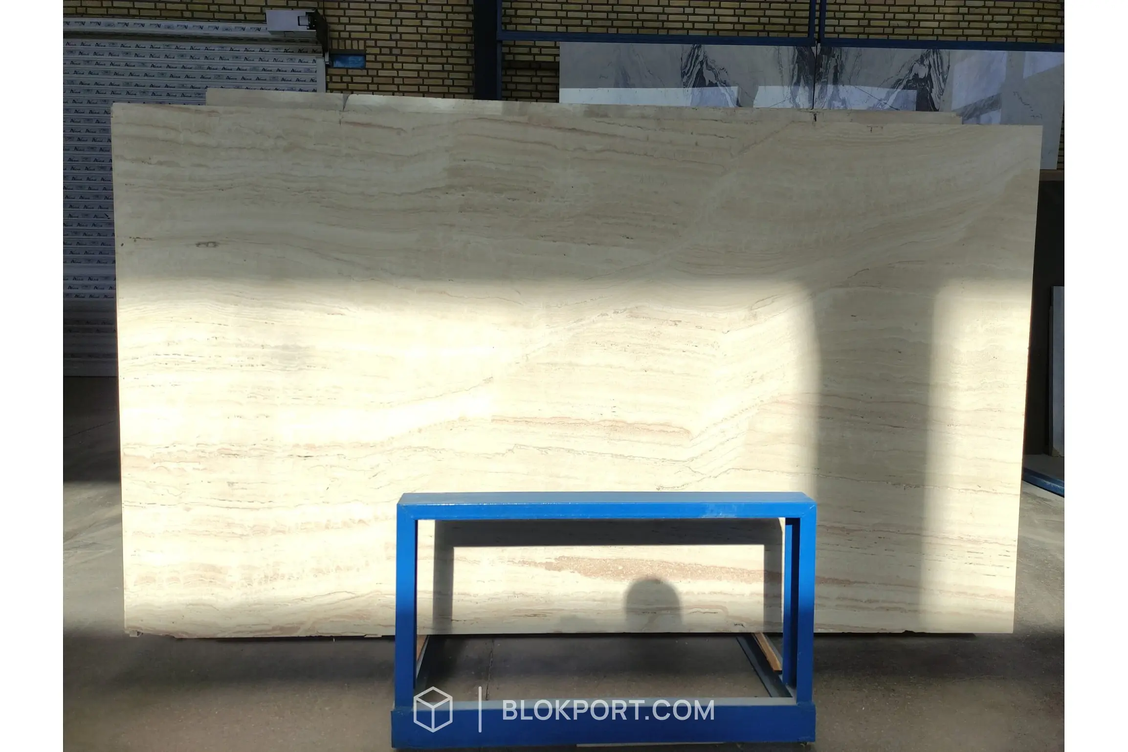 Iran White Polished Travertine