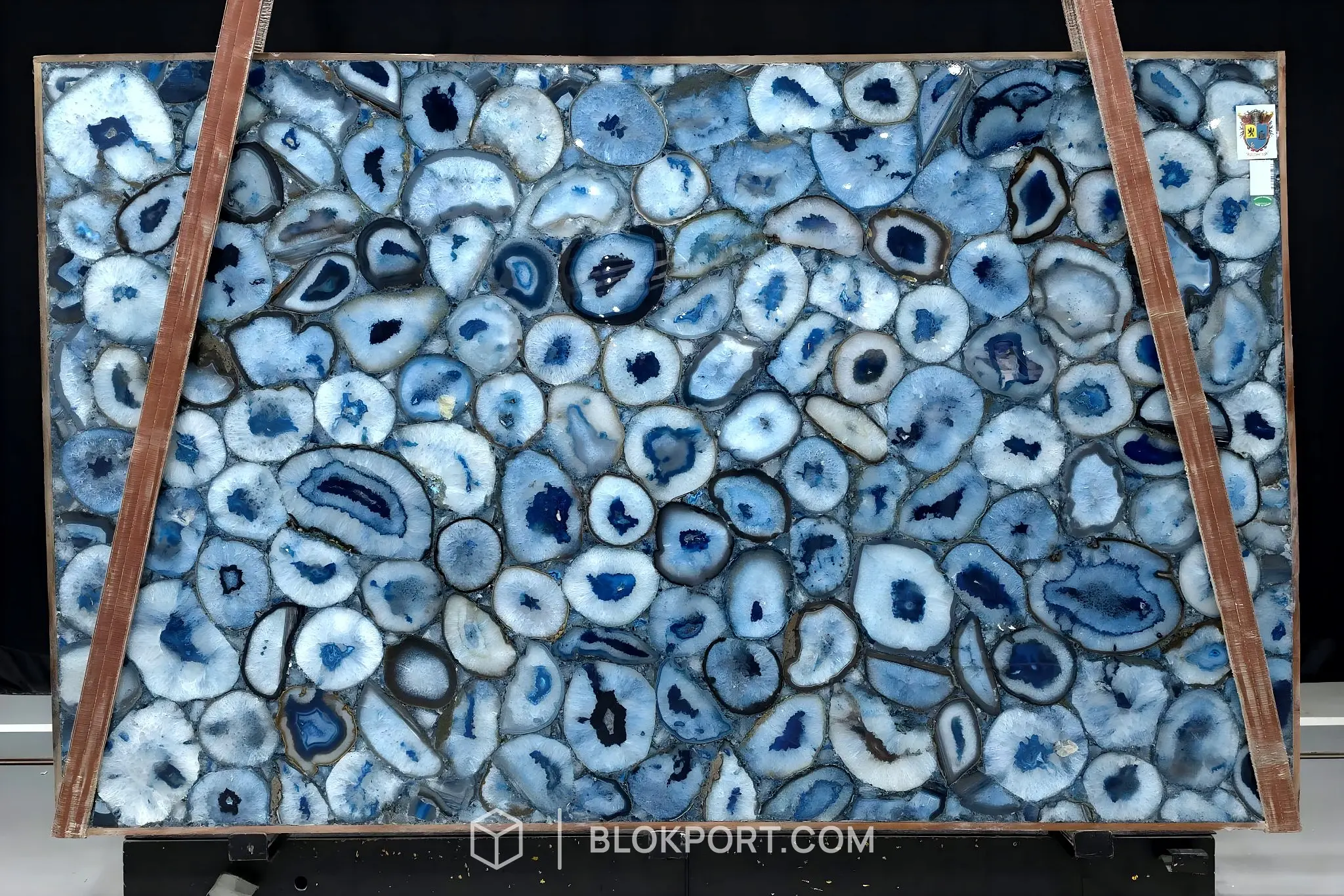 Agata Blue Lucidato Agata