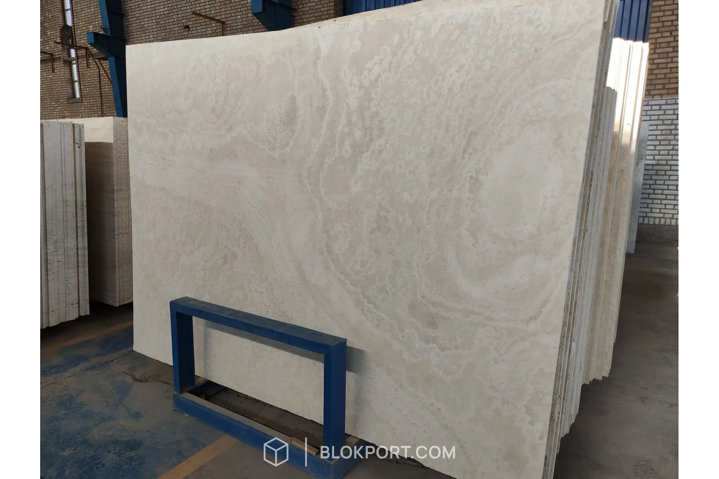 Iran White Polished Travertine