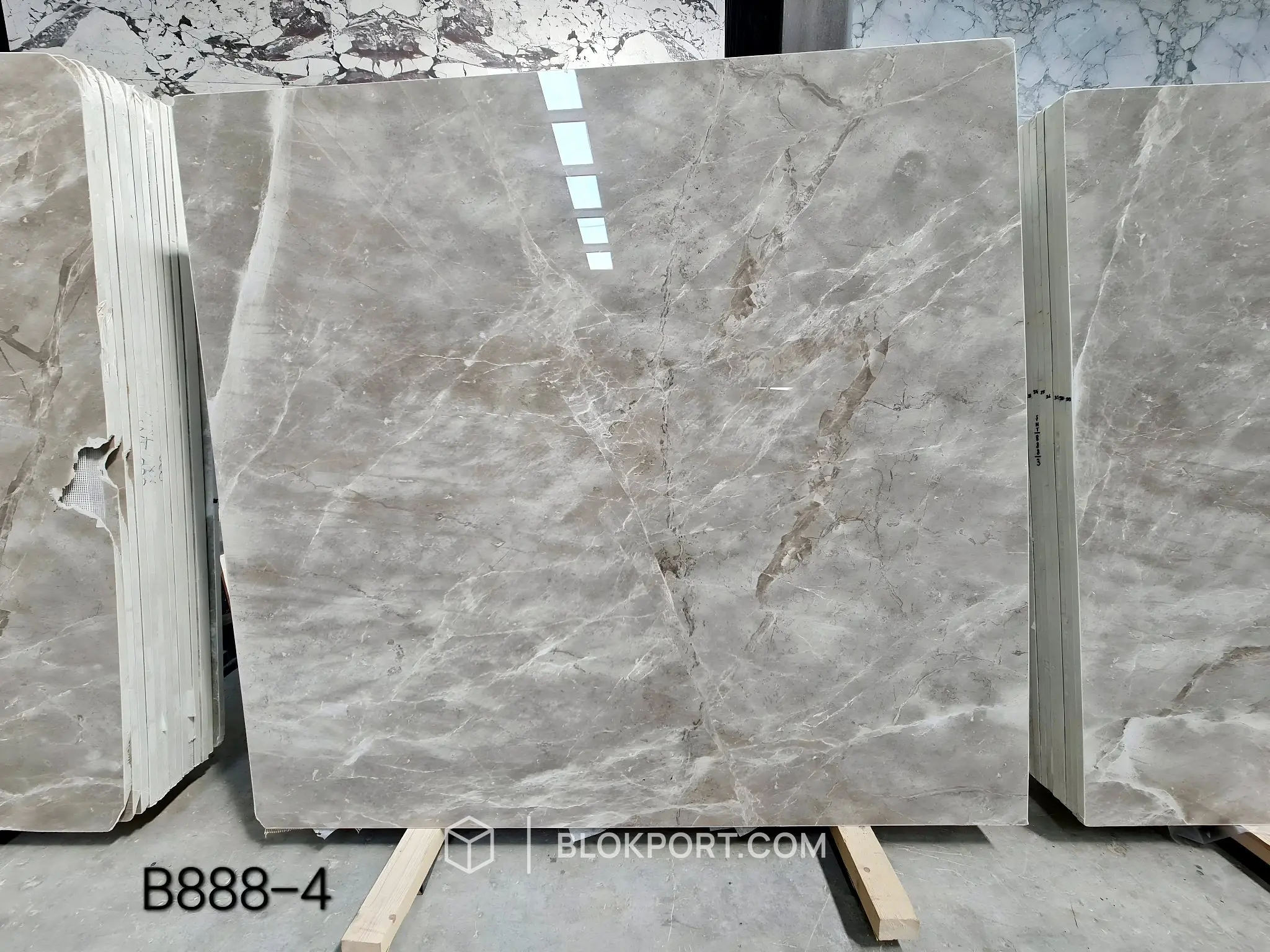 Karaman Grey Poliert Marmor, Foto 1 von 9
