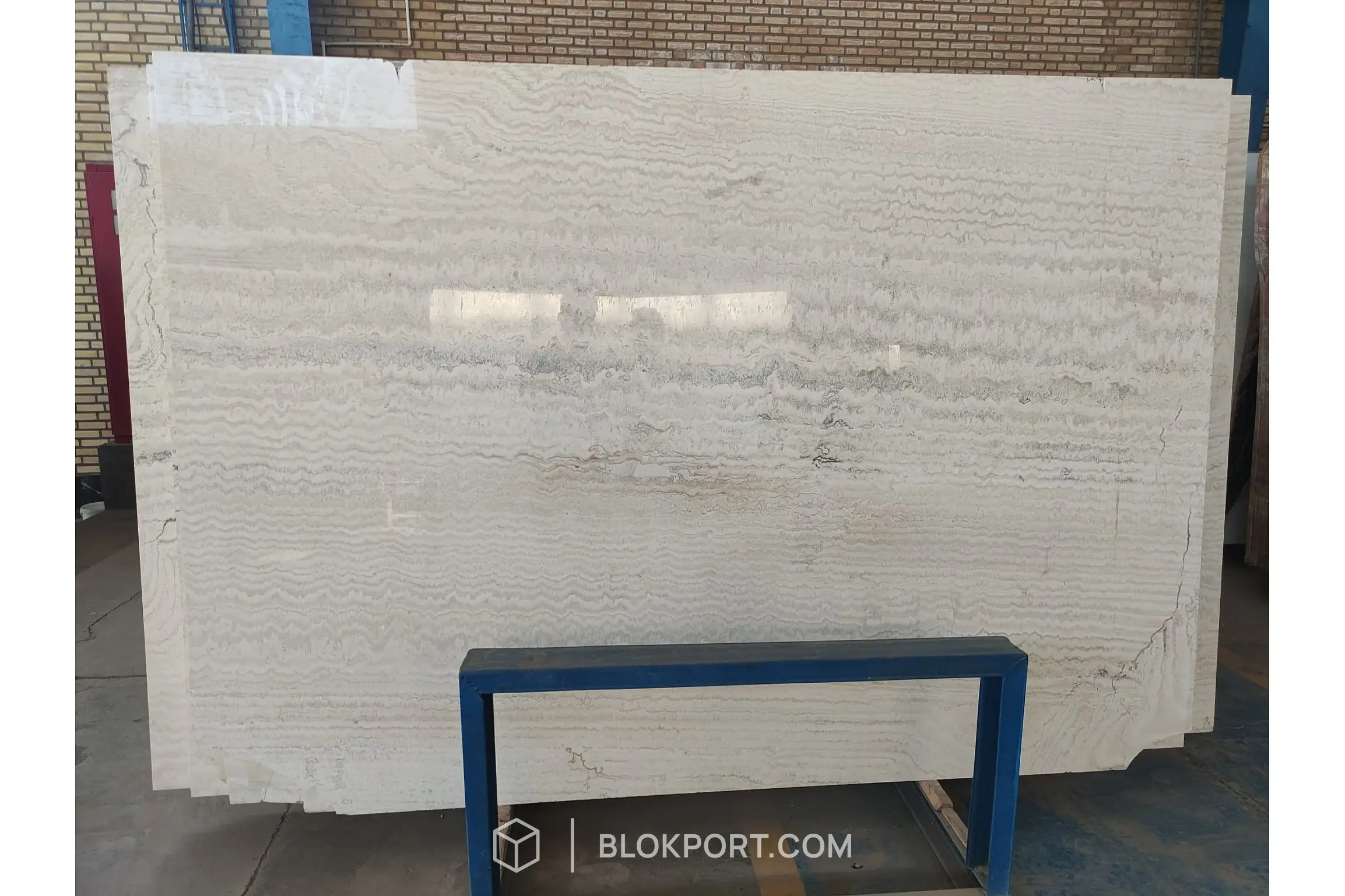 Iran White Polished Travertine