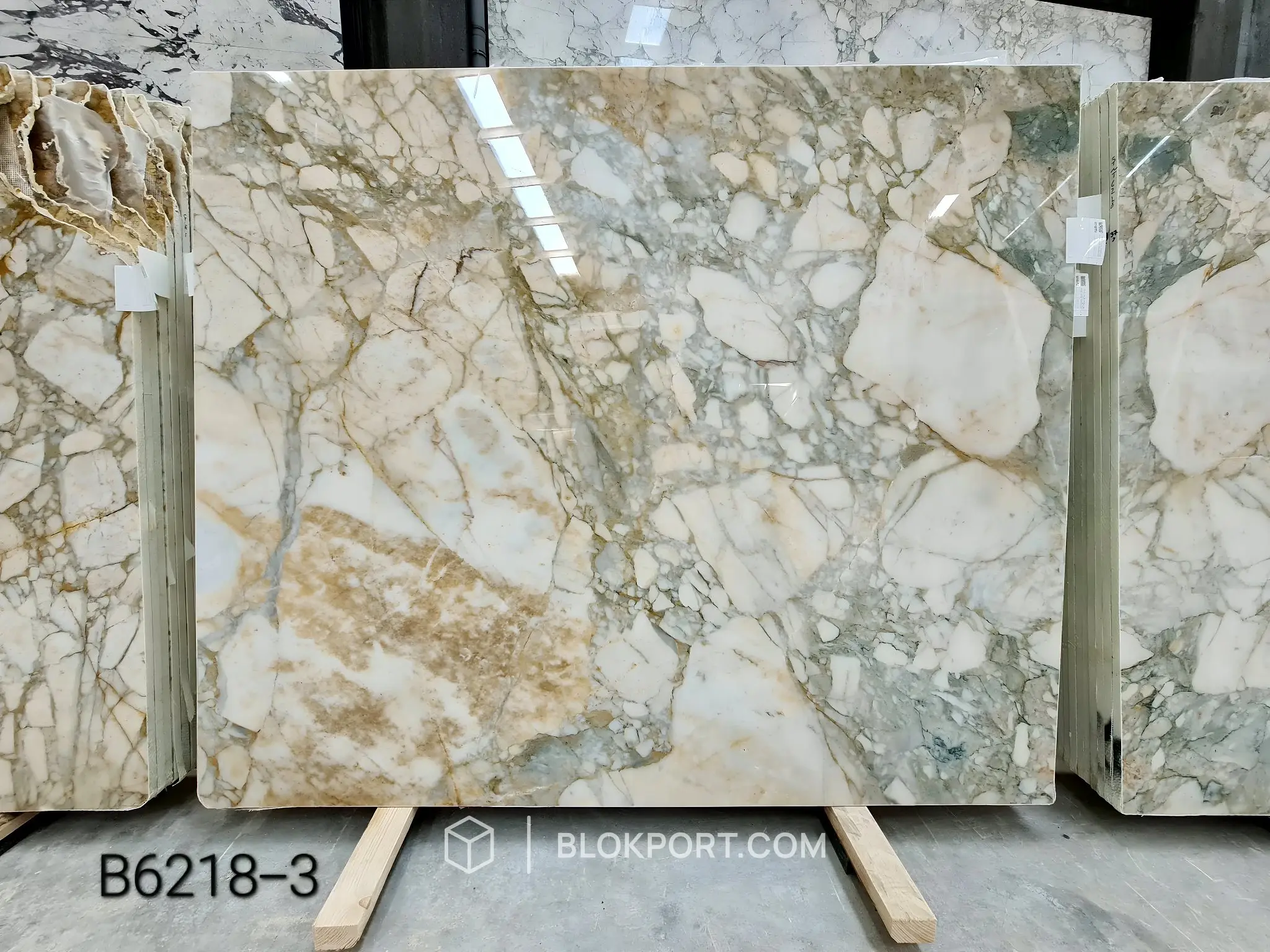 Calacatta Green Cilalı Mermer, 1 numaralı fotoğraf, 13 adet