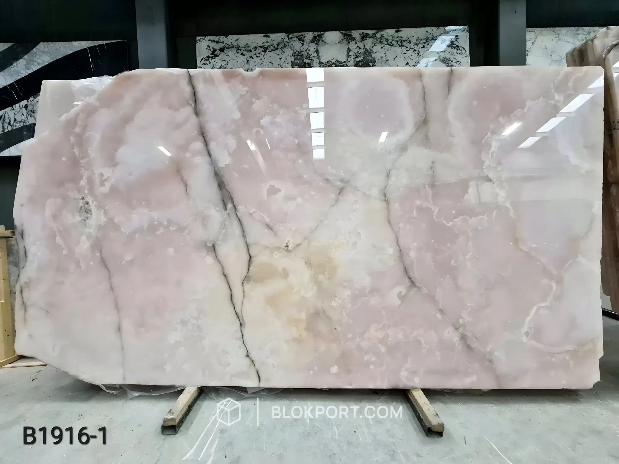 Pink Onyx Poliert, Foto 1 von 3