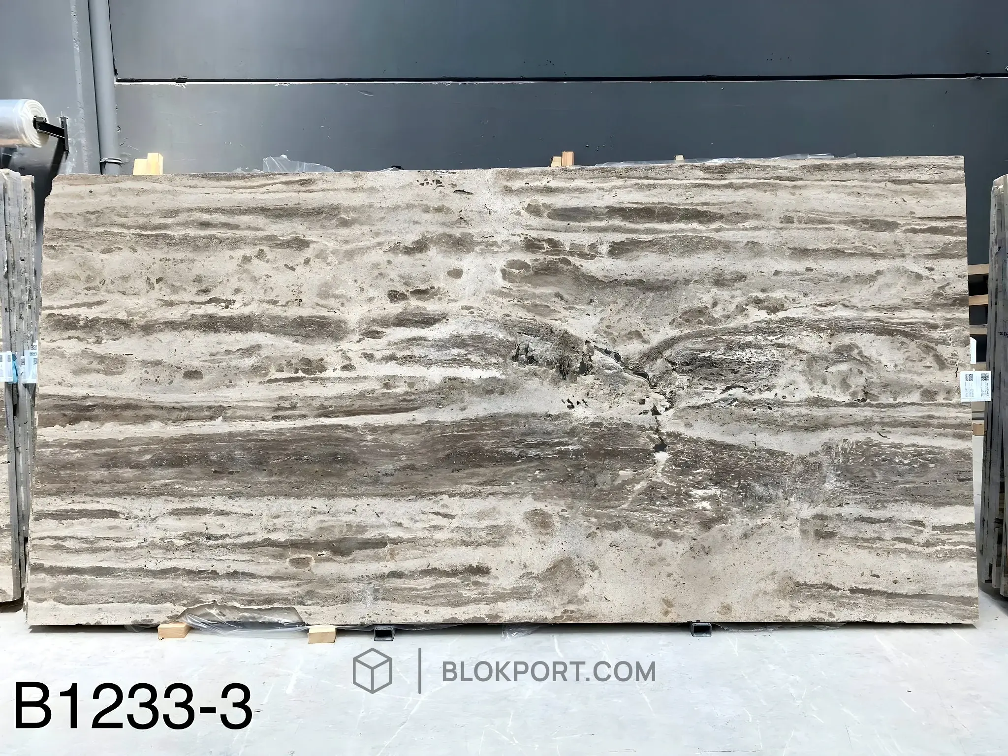 Silver Travertine Poli, photo 1 sur 3