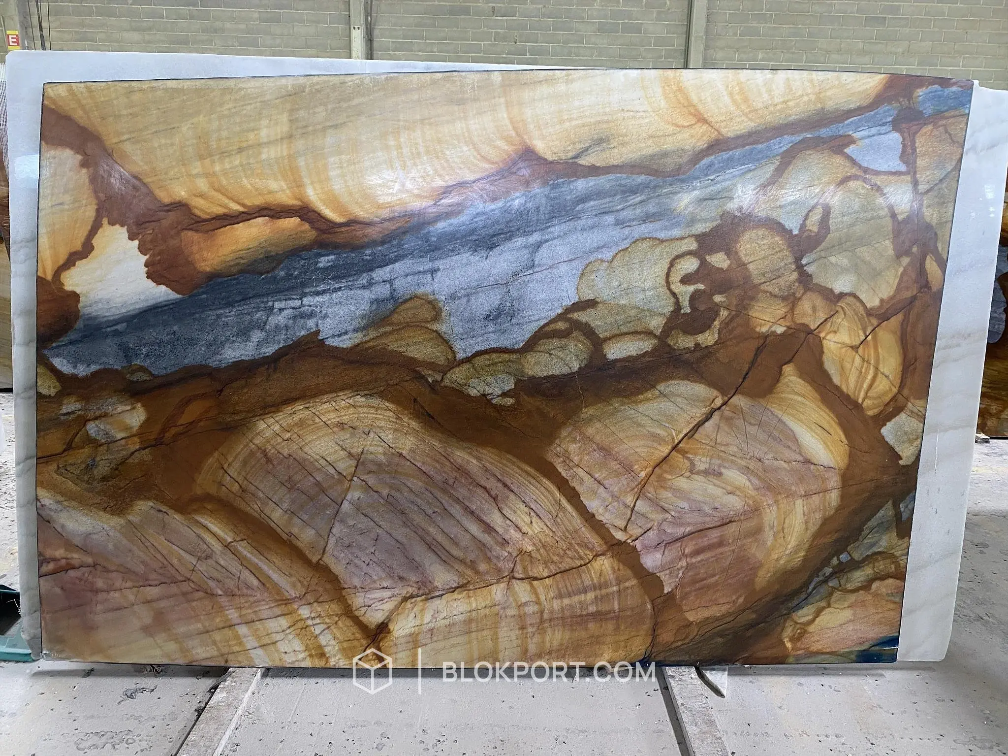 Nuovo Louise Blue Poli Quartzite, photo 1 sur 1
