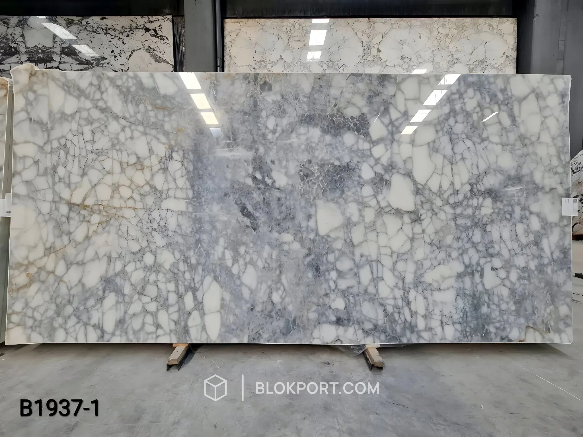Bianco Venato Gepolijst Marmer, foto 1 van 4