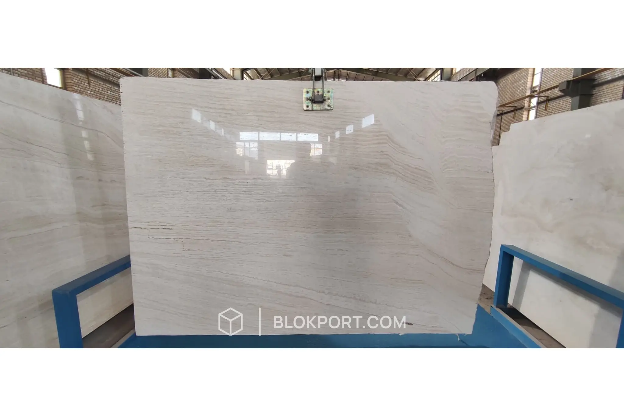 Iran White Polished Travertine