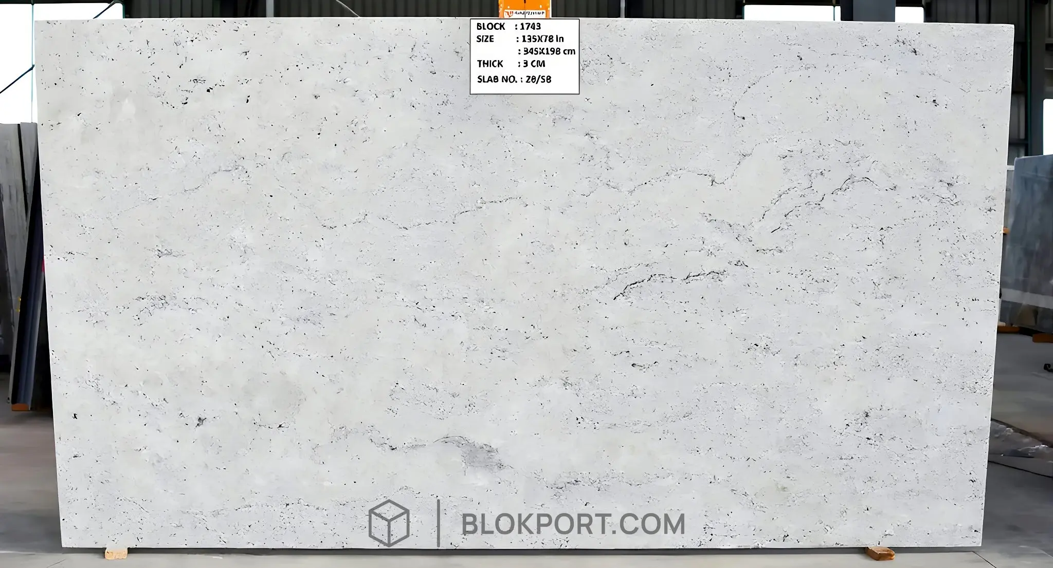 Colonial White Lederoptik Granit, Foto 1 von 1
